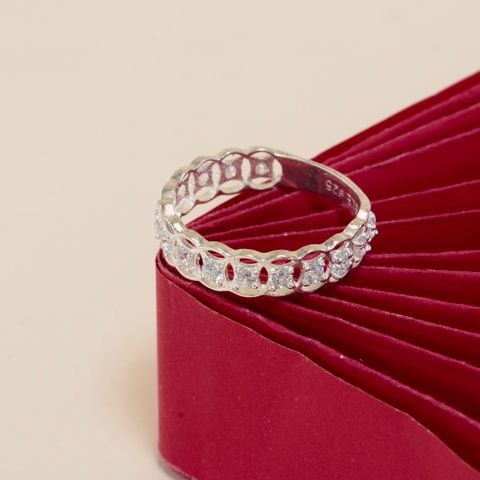  Nhẫn - SP007171 ni 8 (đồng tiền đính đá) 15,5mm 