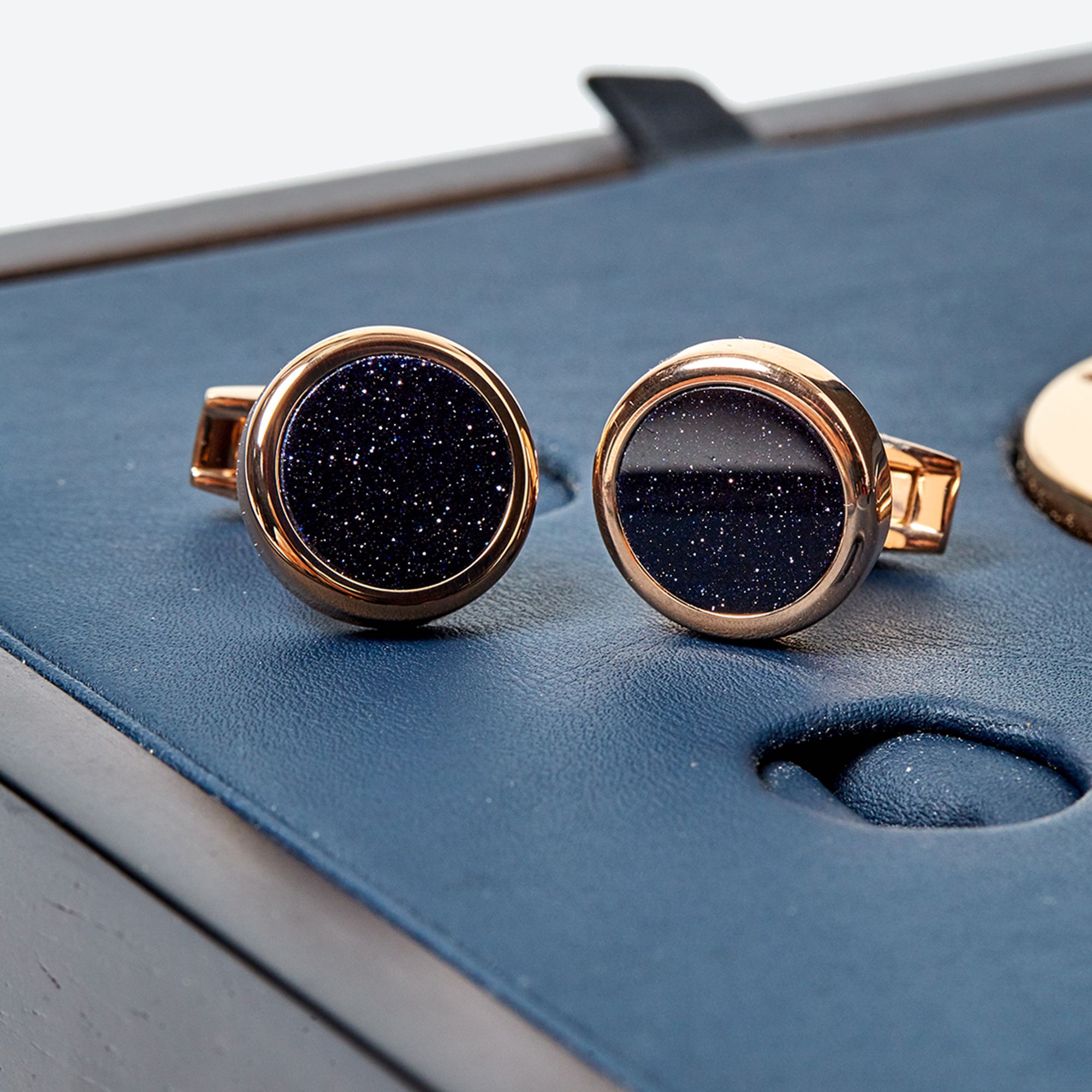 Khuy măng sét (Cufflinks) chính hãng Thomas Earnshaw - Night Sky Edition