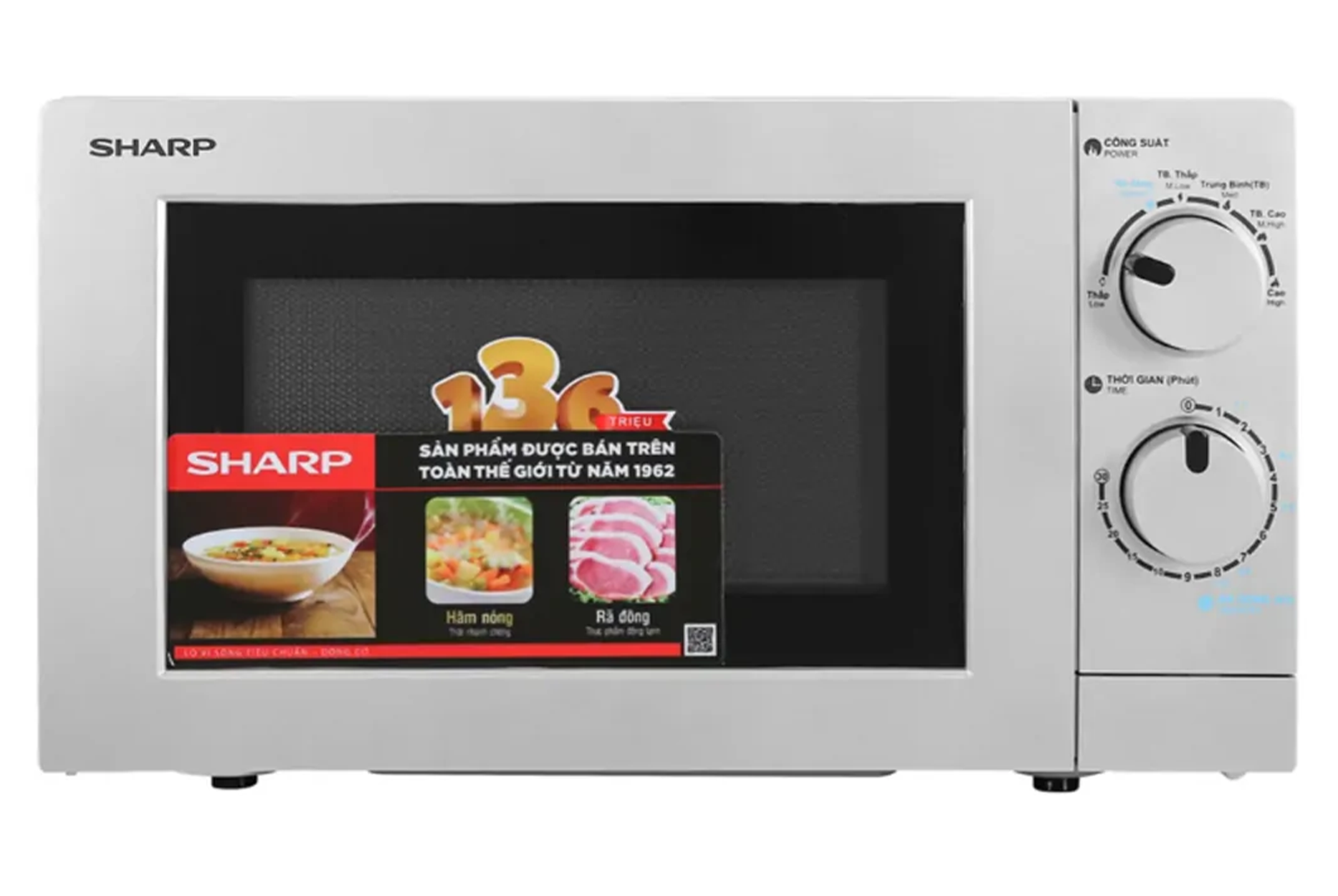 Lò vi sóng Sharp R-207VN-SL 20 lít