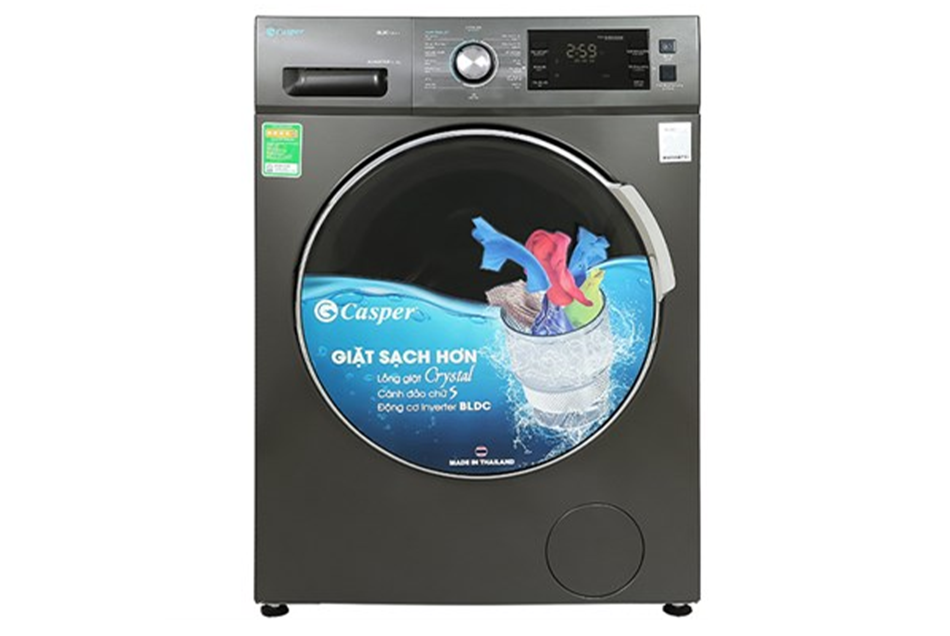 Máy giặt Casper Inverter 10.5 kg WF 105I150BGB