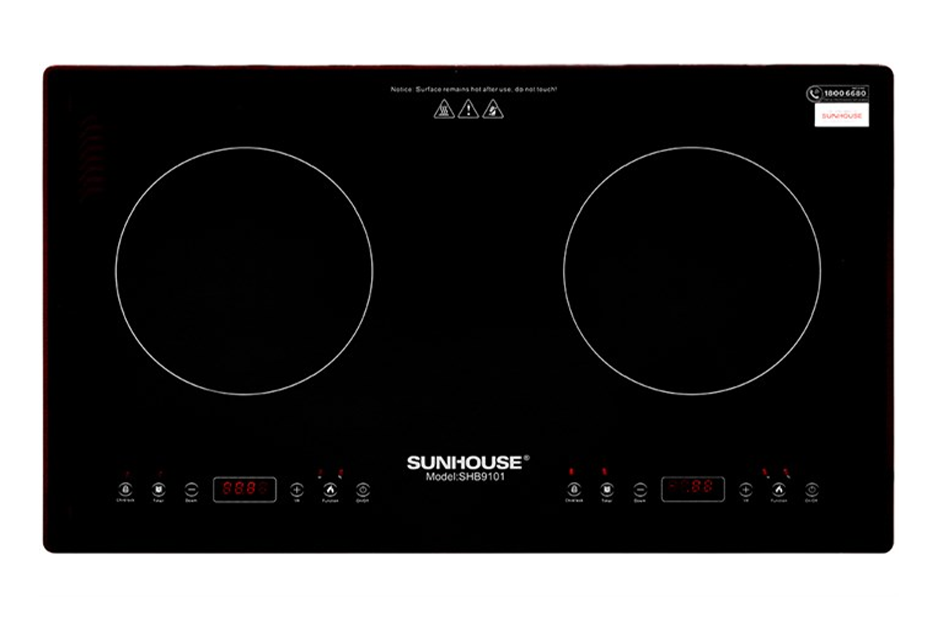 Bếp điện từ đôi Sunhouse SHB9101