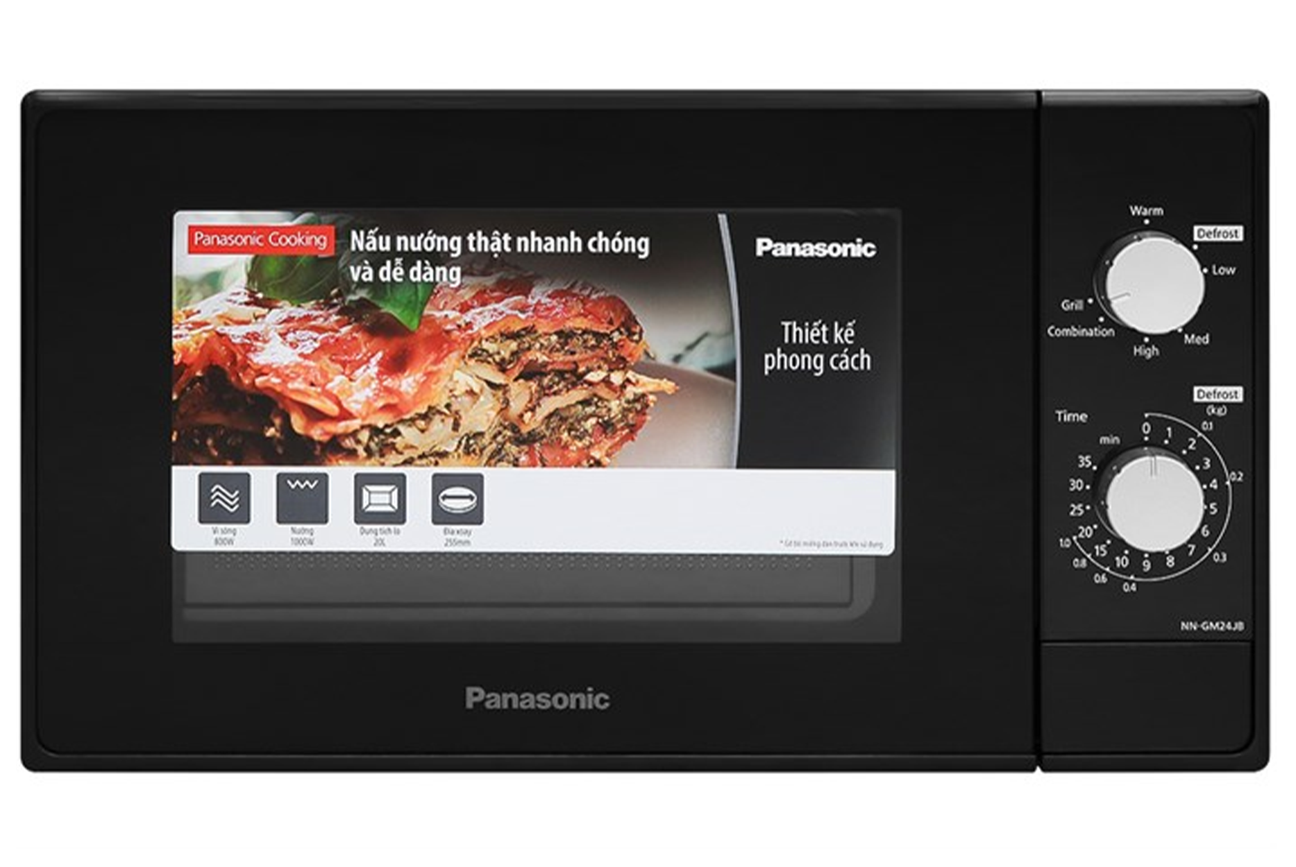 Lò vi sóng có nướng Panasonic NN-GM24JBYUE 20 lít