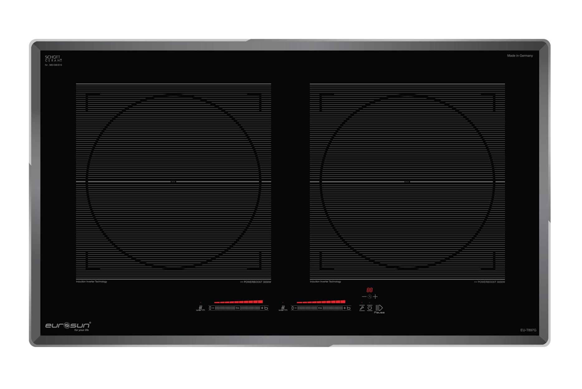 Bếp điện từ đôi Eurosun  EU-T897G