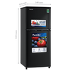 Tủ lạnh Inverter 185 lít Funiki HR T8185TDG