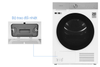 Máy sấy bơm nhiệt Samsung 9 kg DV90BB9440GH/SV