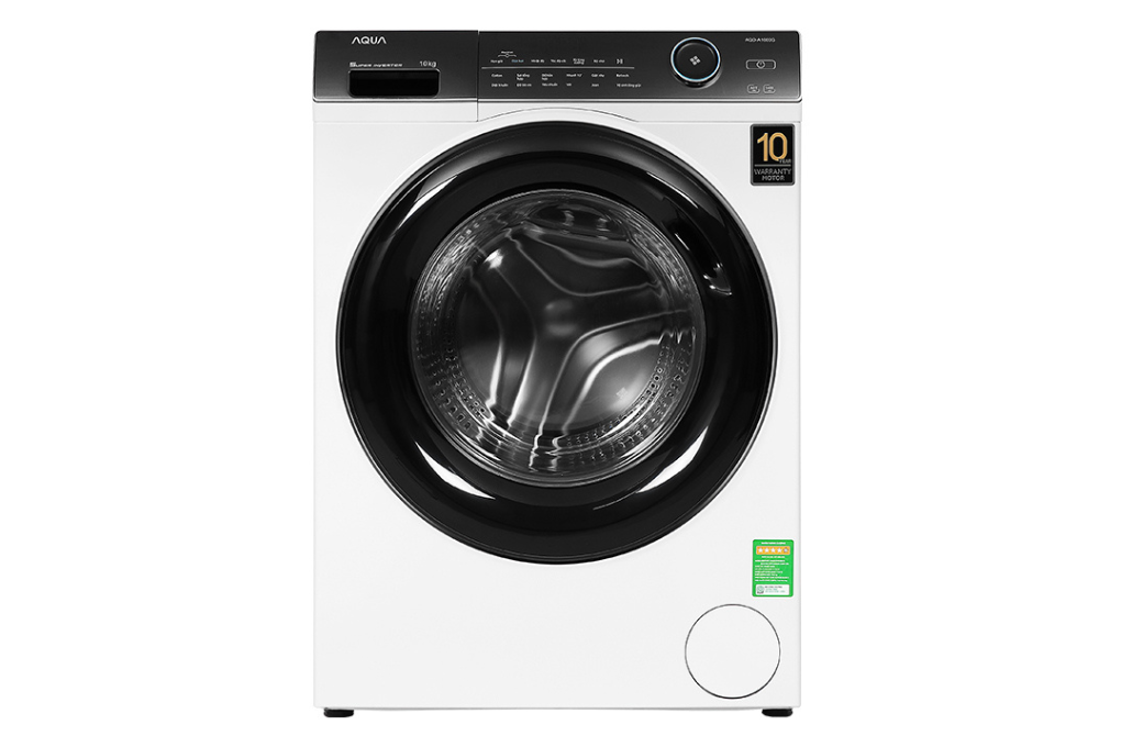 Máy Giặt Aqua Inverter 9 Kg cửa ngang AQD-A900F.W