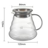 Bộ bình và phễu v60 thủy tinh Borosilicate pha cafe giấy lọc Pour Over siêu nhanh