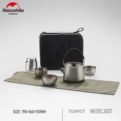  Bộ ấm trà Titanium Glamping NatureHike NH20CJ007 