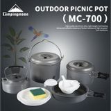 Bộ nồi nhôm 6-8 người Campingmoon MC-700