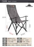 Ghế xếp dã ngoại lưng cao Campingmoon F-1001C