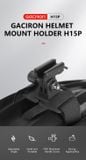 Đế đèn cài mũ bảo hiểm Gaciron H15P