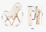 Ghế gấp Vintage khung gỗ Naturehike NH19JJ008