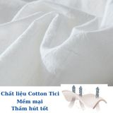 Ga (drap) phủ đệm hơi bo chun vải cotton Tici cao cấp giặt không phai không xù