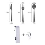 Bộ thìa dao dĩa Titanium Naturehike NH19T011-D