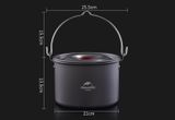 Nồi treo dã ngoại 4L Naturehike NH17D021-G