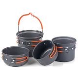 Bộ nồi dã ngoại 4 chiếc có móc treo Naturehike NH18T018-G