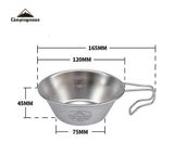 Bát ăn dã ngoại inox Campingmoon S220