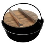 Nồi gang nắp gỗ Campingmoon DO-23