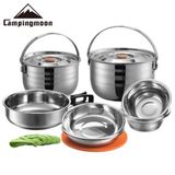Bộ nồi inox 6 người Campingmoon MC-210