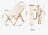 Ghế gấp Vintage khung gỗ Naturehike NH19JJ008
