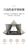 Lều cắm trại Glamping 4 người lục giác Naturehike NH20ZP013