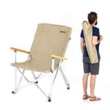 Ghế gấp khung nhôm tay vịn gỗ du lịch cắm trại câu cá Naturehike NH19JJ004 I NH20JJ032