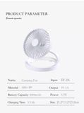 Quạt sạc có đèn pin 8000mAh H12