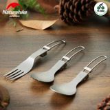 Thìa - Dao - Dĩa Titanium gấp gọn Naturehike NH19C001-J