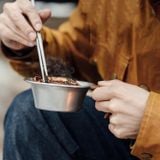 Bát inox dã ngoại tay cầm bọc da Glamping Naturehike NH21SJ002
