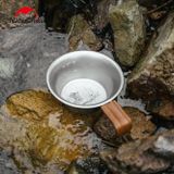 Bát inox dã ngoại tay cầm bọc da Glamping Naturehike NH21SJ002