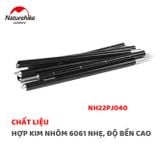 Cọc chống tăng, lều nhôm Φ22mm điều chỉnh độ cao Naturehike NH22PJ040