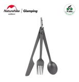 Bộ thìa dao dĩa Titanium Naturehike NH19T011-D