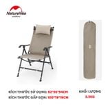 Ghế gấp dã ngoại thư giãn tùy chỉnh 4 mức TY10 Naturehike NH22JU013
