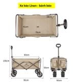 Xe kéo dã ngoại gấp gọn Naturehike NH19PJ001