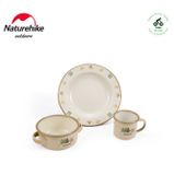 Bát đĩa cốc tráng men dành cho trẻ em du lịch dã ngoại Naturehike CNH22CJ004