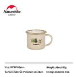 Bát đĩa cốc tráng men dành cho trẻ em du lịch dã ngoại Naturehike CNH22CJ004