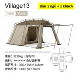 Lều tự bung 2 phòng (bản nâng cấp) Village 13 Glamping Naturehike CNH23ZP12003