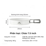 Bộ nồi nhôm tráng men chống dính 4-7 người Naturehike CNK2450CF013