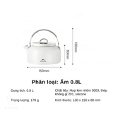 Bộ nồi nhôm tráng men chống dính 4-7 người Naturehike CNK2450CF013