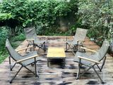 Ghế khung nhôm tay gỗ gấp gọn cao cấp dã ngoại cắm trại câu cá Fire Maple