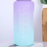 Bộ bình đựng nước BPA-free (2L & 1L) có vạch nhắc giờ uống nước (tặng bộ sticker 3D)