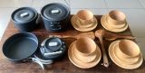 Bộ nồi nhôm + bát đĩa gỗ dành cho 4 người Naturehike