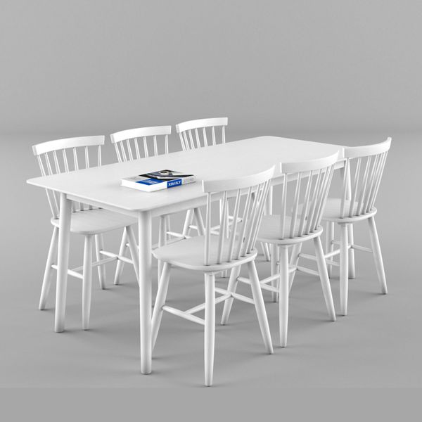 Bộ bàn ghế ăn 6 chỗ XDAILY - Pinstol - Luna