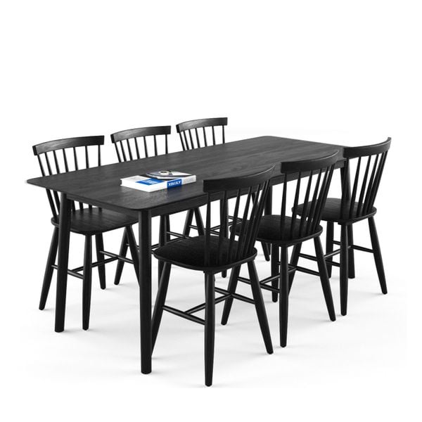 Bộ bàn ghế ăn 6 chỗ XDAILY - Pinstol - Luna