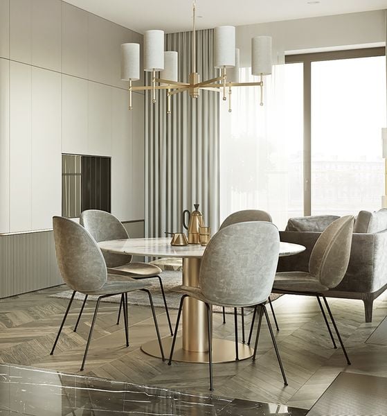 Ghế Gubi - chân đen