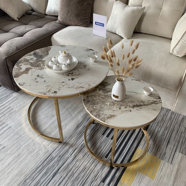 Bàn trà mạ vàng CC8