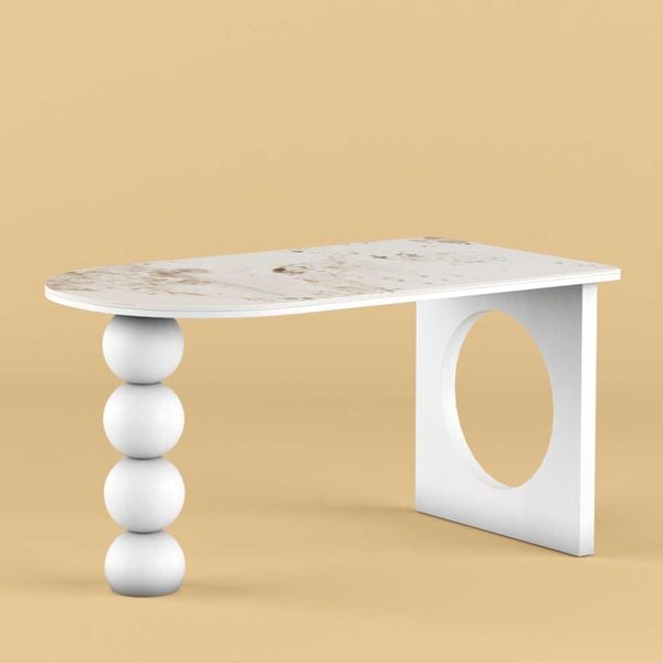 Bàn ăn gỗ XDAILY Holo | Bàn ăn chân hồ lô.