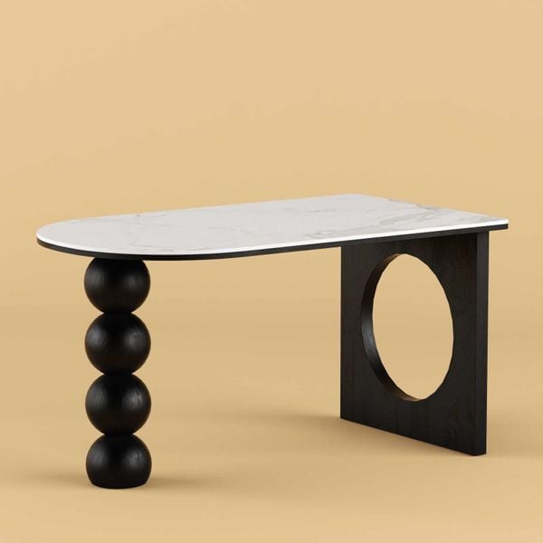 Bàn ăn gỗ XDAILY Holo | Bàn ăn chân hồ lô.