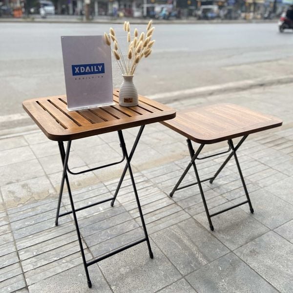 Bàn cafe gấp gọn XDAILY -  Patio Gỗ