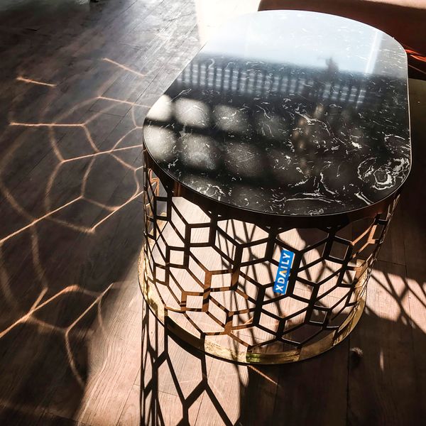 Bàn trà mạ PVD |  Hexa coffee table